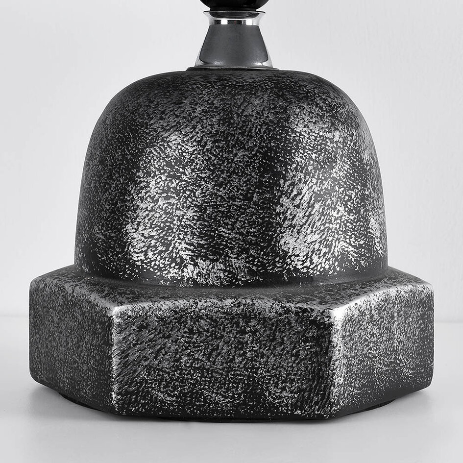 Industrialna lampka stołowa z ceramiczną podstawą - Bolt