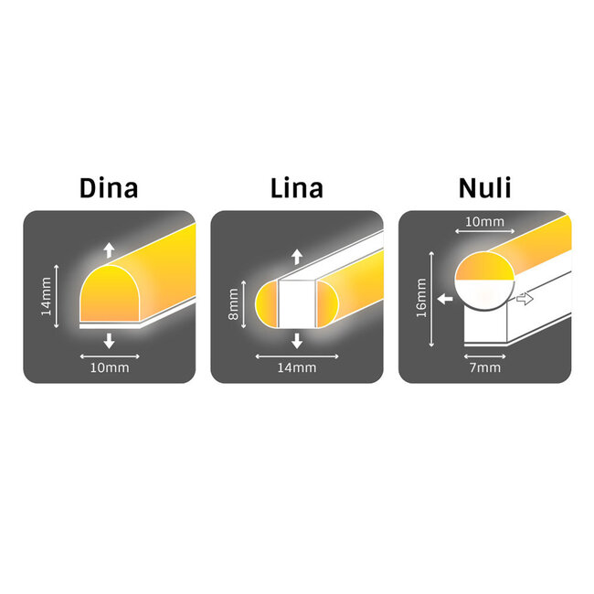 Neonowa taśma świetlna – czerwona - LINA