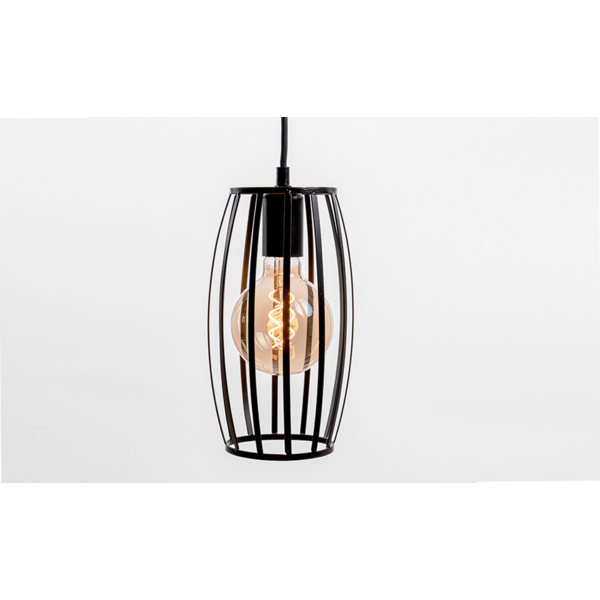 Lampa wisząca Maya z żarówką 2,5W do 10W, szkło bursztynowe, 2000 K, Ø60