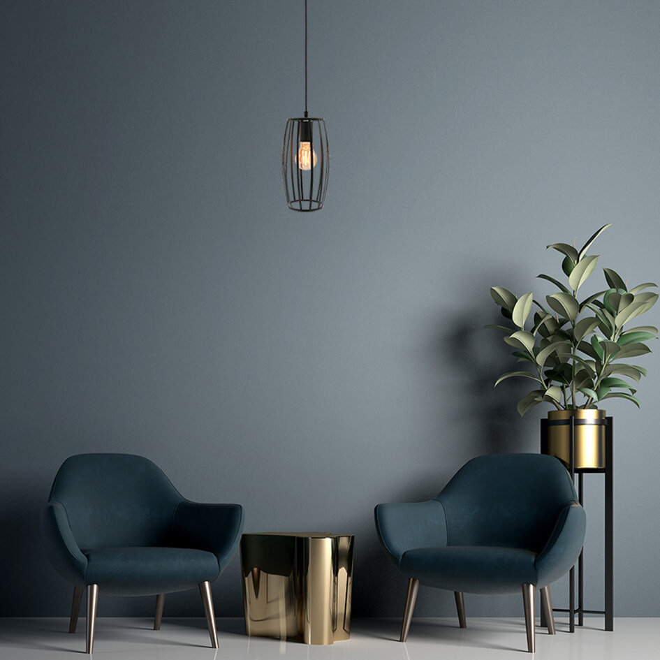 Lampa wisząca Maya z żarówką 2,5W do 10W, szkło bursztynowe, 2000 K, Ø60