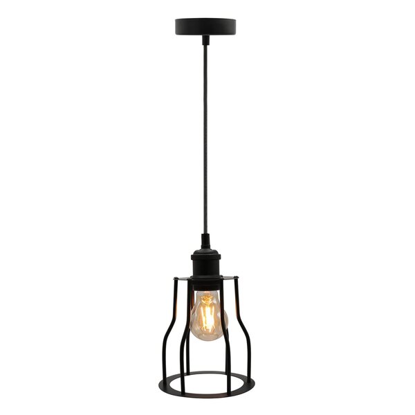 Lampa wisząca Diego z żarówką 2,5 W do 10 W, szkło bursztynowe, 2000 K, Ø60