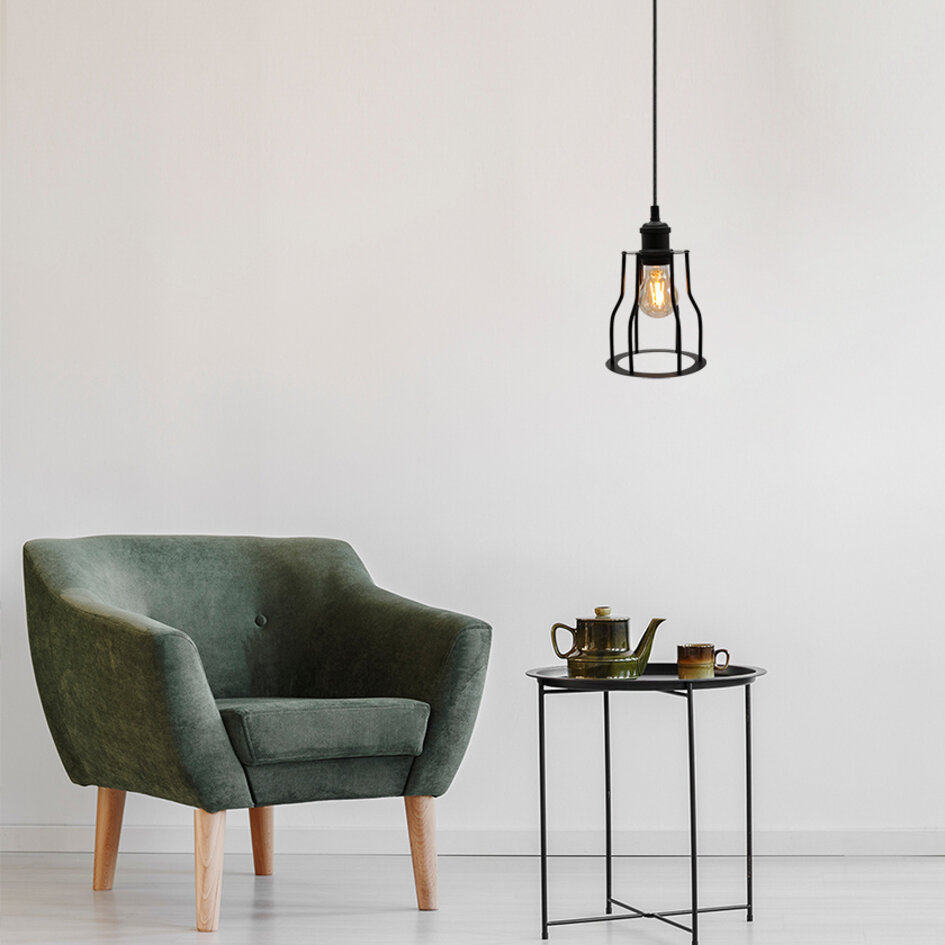 Lampa wisząca Diego z żarówką 2,5 W do 10 W, Szkło bursztynowe, 2000 K, Ø60