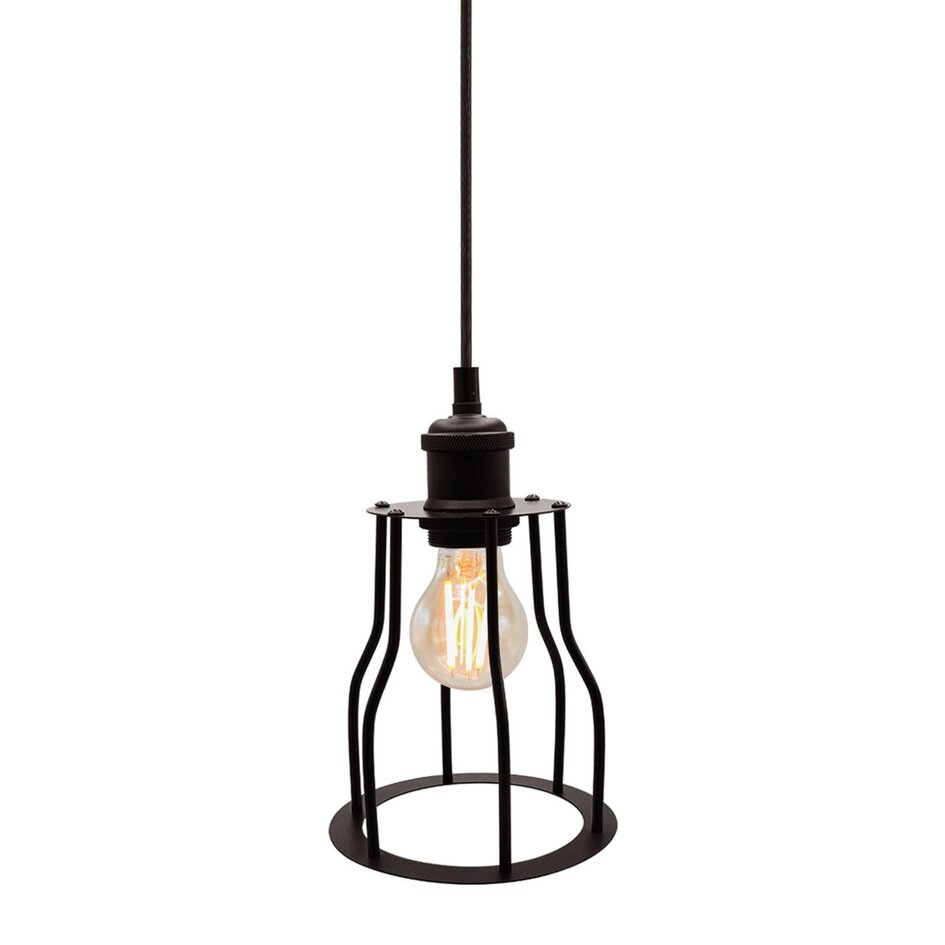 Lampa wisząca Diego z żarówką 2,5 W do 10 W, Szkło bursztynowe, 2000 K, Ø60