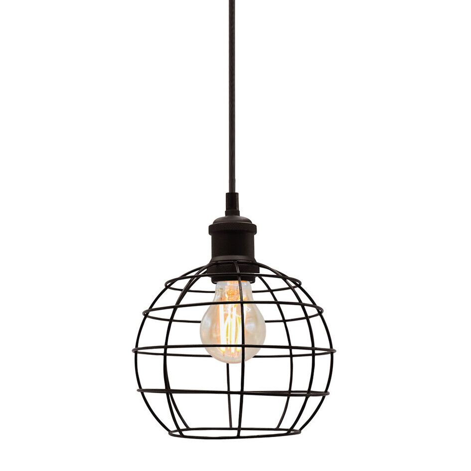 Lampa wisząca Hugo w zestawie żarówka 2,5W do 10W, szkło bursztynowe, 2000K, Ø60