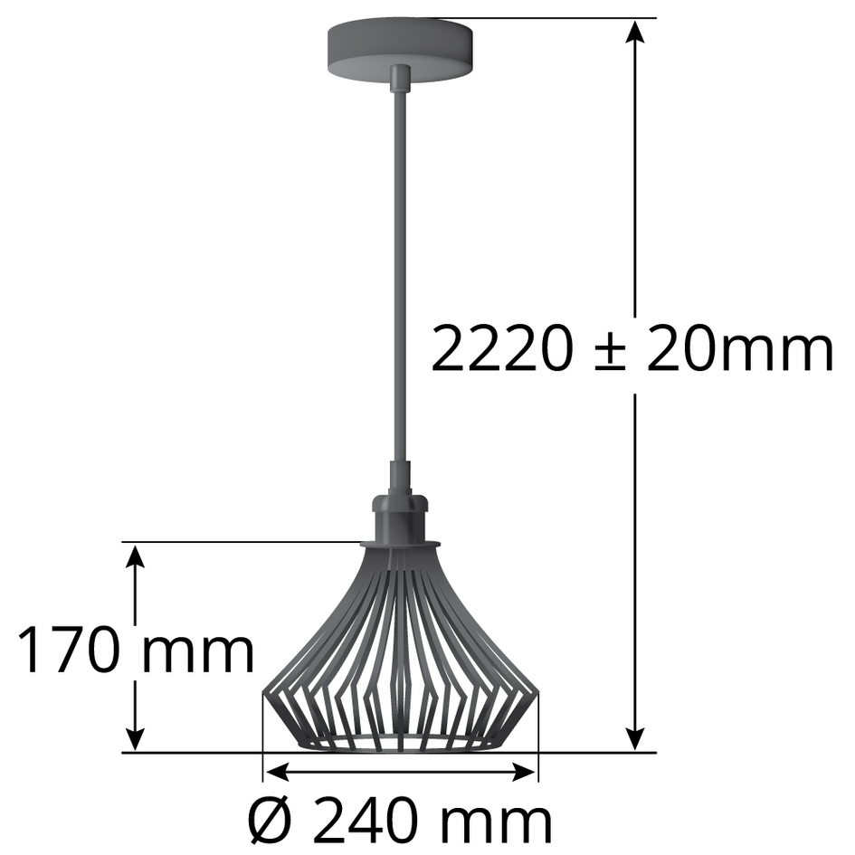 Lampa wisząca Kiki z żarówką 2,5 W do 10 W, Szkło bursztynowe, 2000 K, Ø60