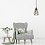 Lampa wisząca Diego z żarówką spiralną 5W, szkło bursztynowe, 1800K, Ø95 mm