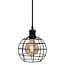 Lampa wisząca Hugo z żarówką spiralną 5W, szkło bursztynowe, 1800K, Ø95 mm