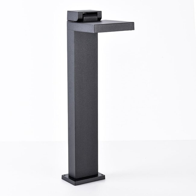 Nowoczesna czarna lampa zewnętrzna Carla, 50 cm