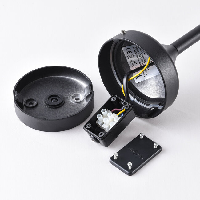 Lampa podłogowa zewnętrzna wiejska Dave - czarna