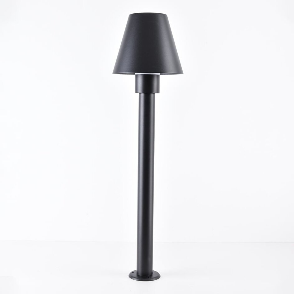 Nowoczesna lampa zewnętrzna Bruno czarna, 80 cm