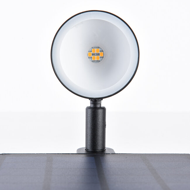 Czarny solarny reflektor zewnętrzny - Valerio