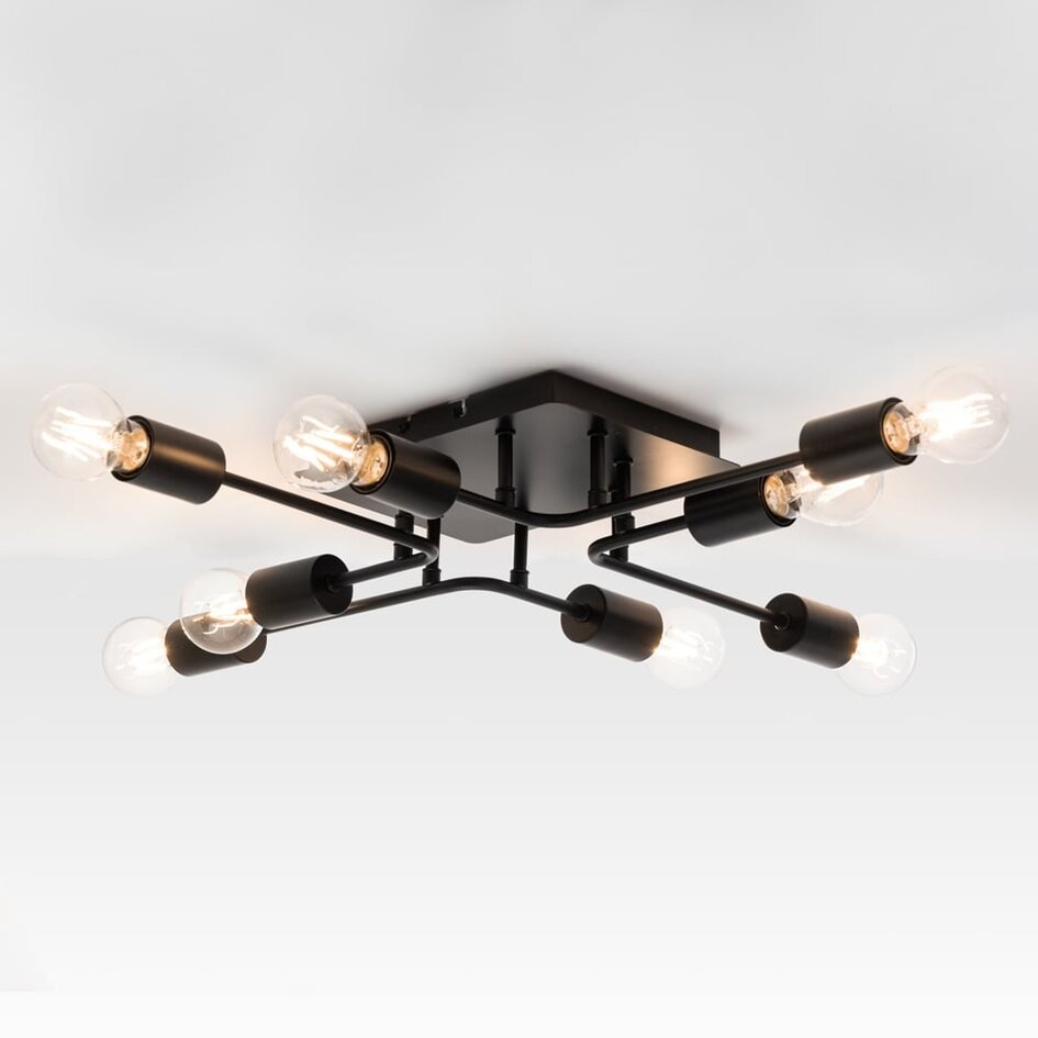 Lampa sufitowa czarna - Montana