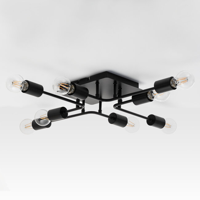 Lampa sufitowa czarna - Montana