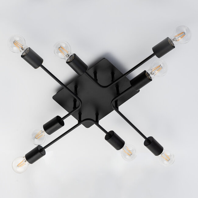 Lampa sufitowa czarna - Montana