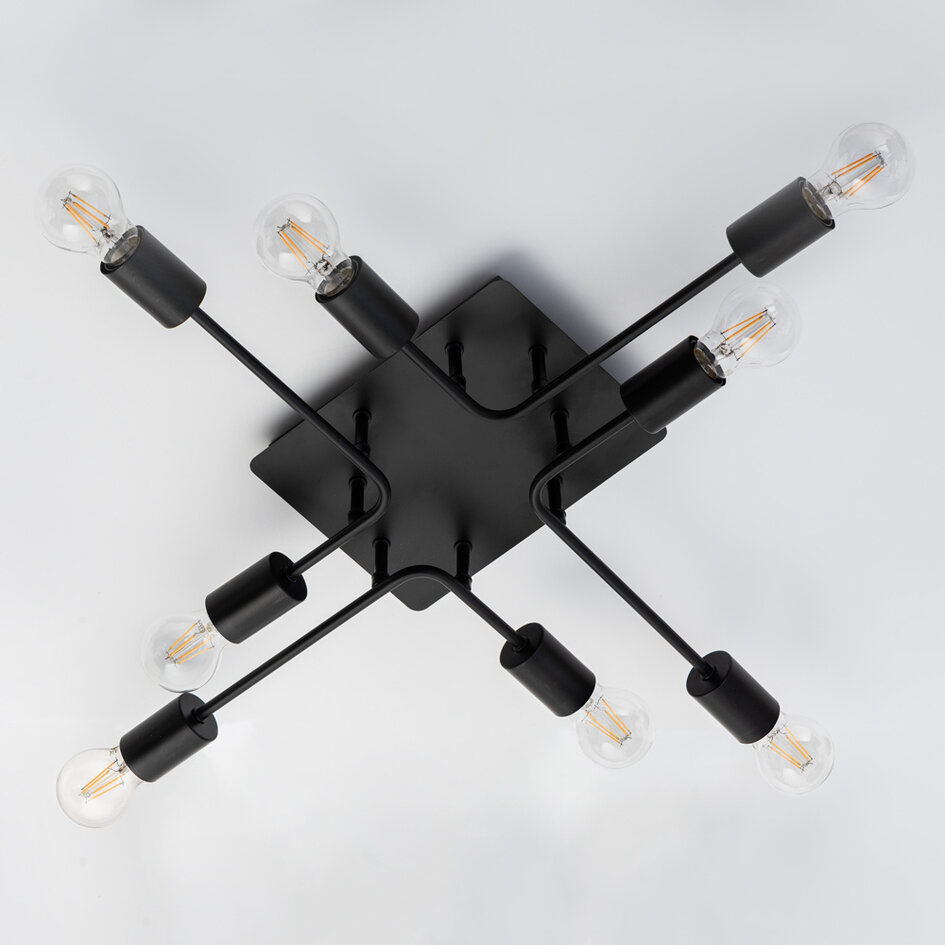 Lampa sufitowa czarna - Montana