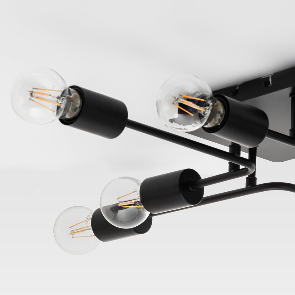 Lampa sufitowa czarna - Montana