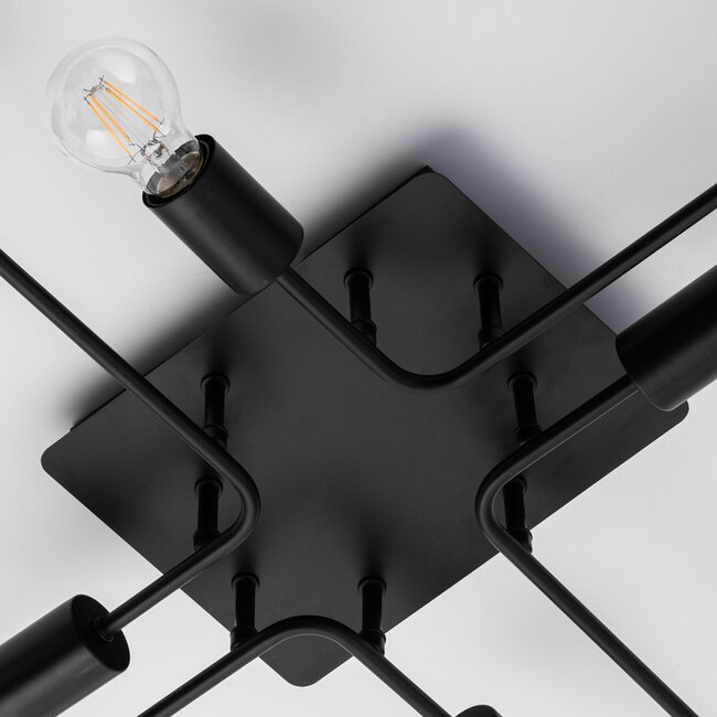 Lampa sufitowa czarna - Montana