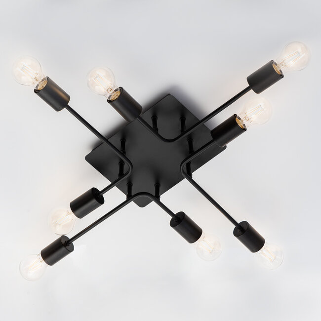 Lampa sufitowa czarna - Montana