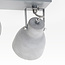 Lampa sufitowa betonowa szara z 2 reflektorami - Arthur