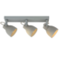 Lampa sufitowa betonowo-szara z 3 reflektorami - Ralph