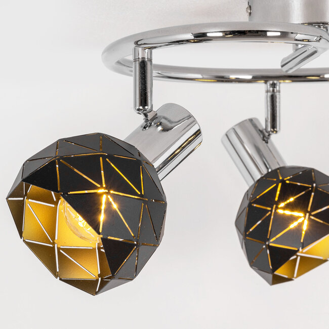 Nowoczesna lampa sufitowa z 3 reflektorami - Chalice