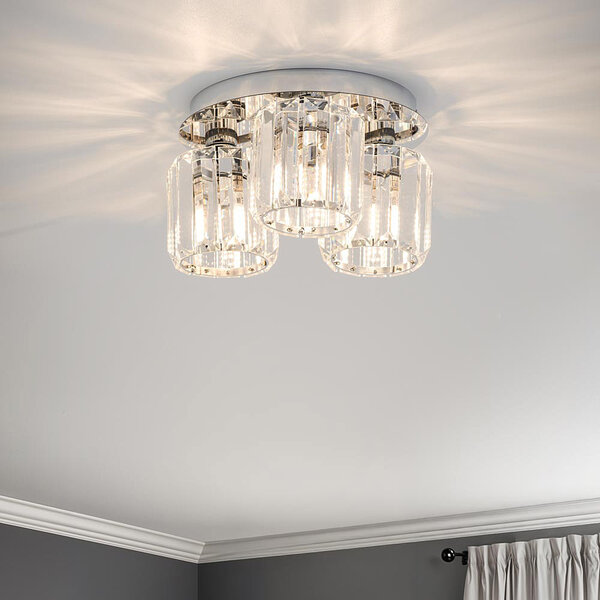 Lampa sufitowa z kryształami - Kiara