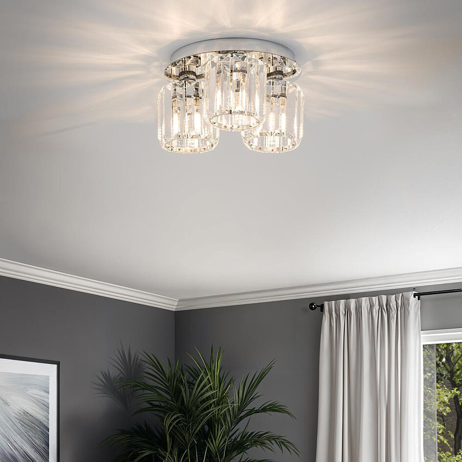 Lampa sufitowa z kryształami - Kiara