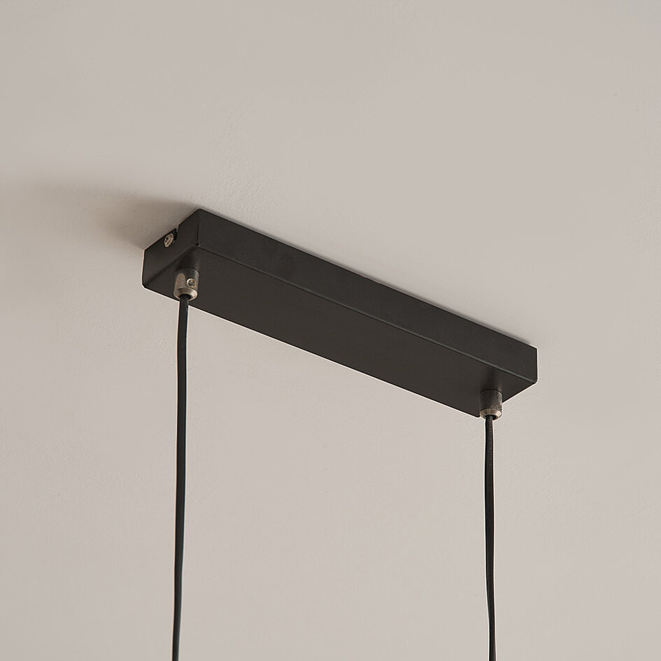 Przemysłowa czarna lampa wisząca - Xavier
