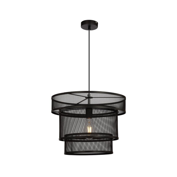 Industrialna lampa wisząca czarny mat - Chloe