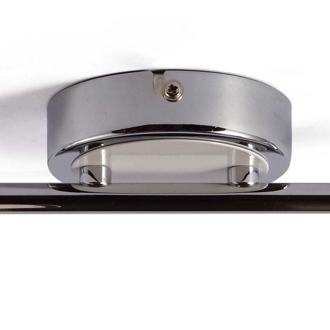 Nowoczesny reflektor sufitowy srebrny, 2 światła - Crystal (gniazdko E14)