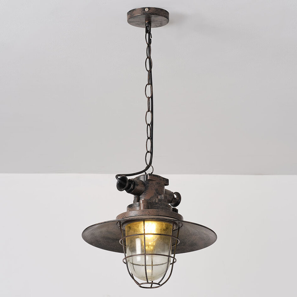 Industrialna lampa wisząca - Fender (Gniazdko E27)