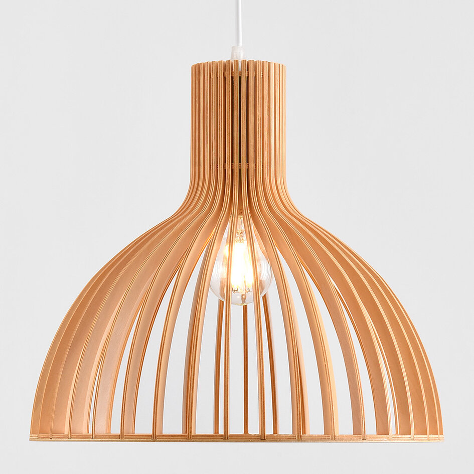 Drewniana lampa wisząca – Bali