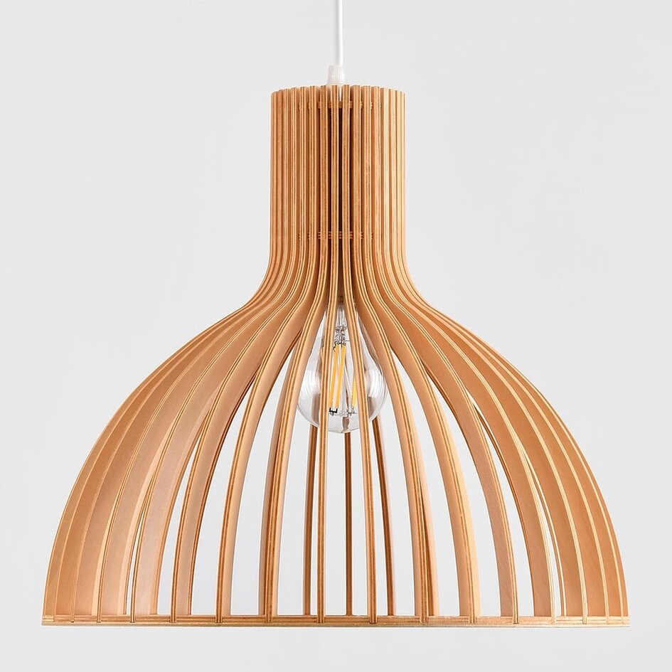Drewniana lampa wisząca – Bali