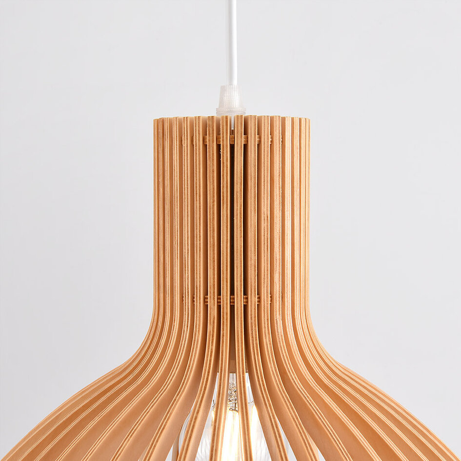 Drewniana lampa wisząca – Bali