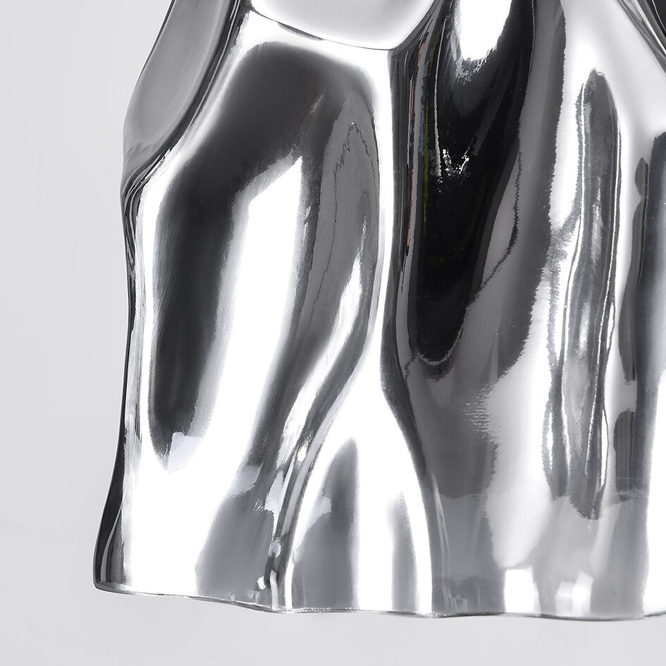 Design lampa wisząca ze szkłem chromowanym - Napoli