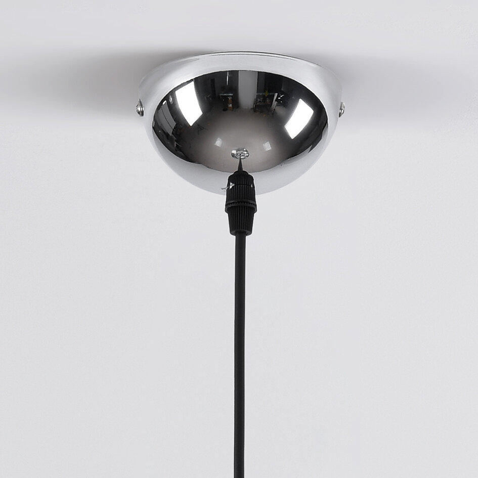 Design lampa wisząca ze szkłem chromowanym - Napoli