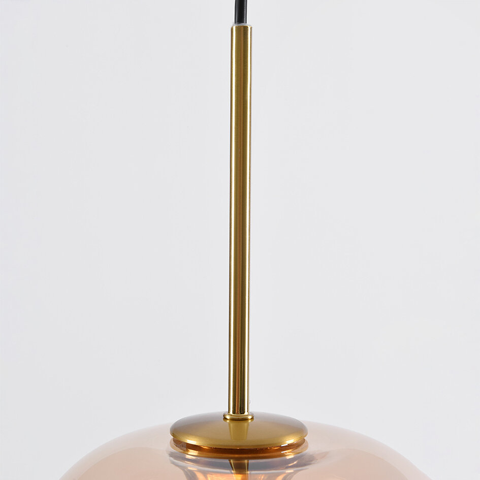 Design lampa wisząca ze szkłem bursztynowym - Venice