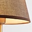 Klasyczna lampa stołowa Malaga z tkaninowym kloszem