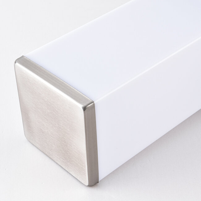 Lampa podłogowa zewnętrzna ze stali nierdzewnej Leopoldo z czujnikiem, 45 cm