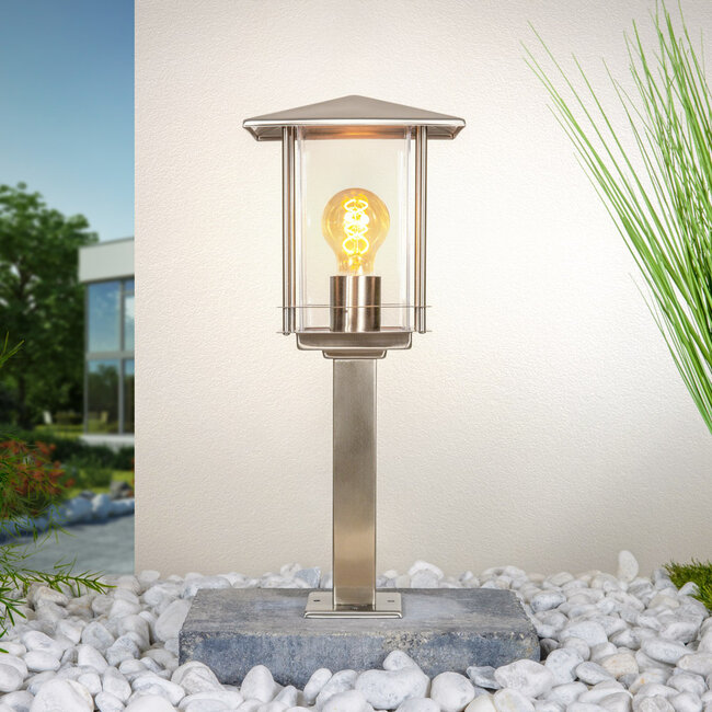 Klasyczna lampa zewnętrzna Rocco RVS, 45 cm