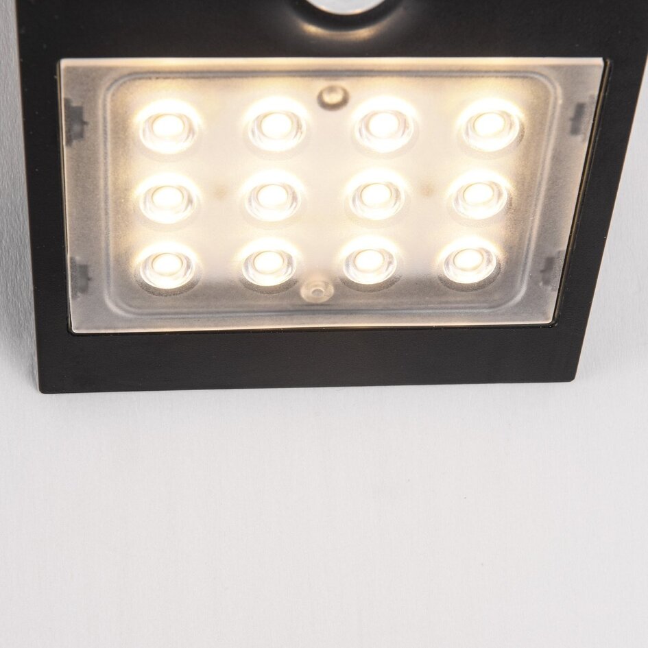 Kinkiet solarny Alien 1,5W z czujnikiem - czarny