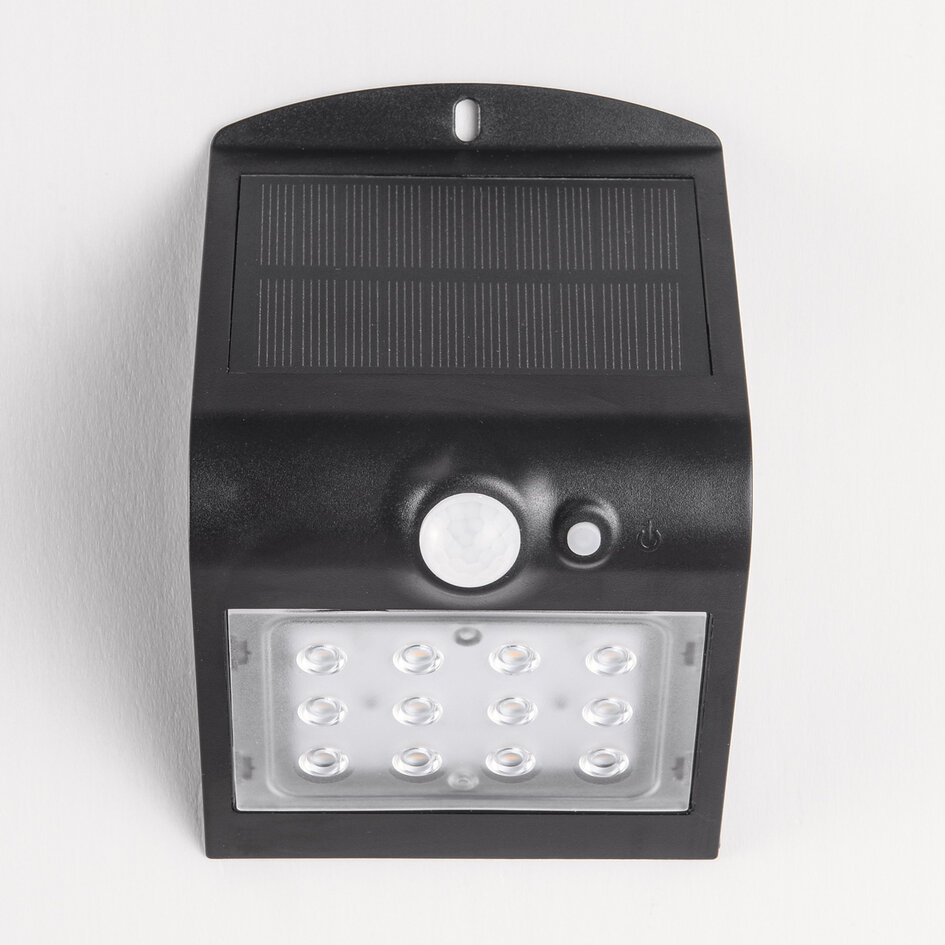 Kinkiet solarny Alien 1,5W z czujnikiem - czarny