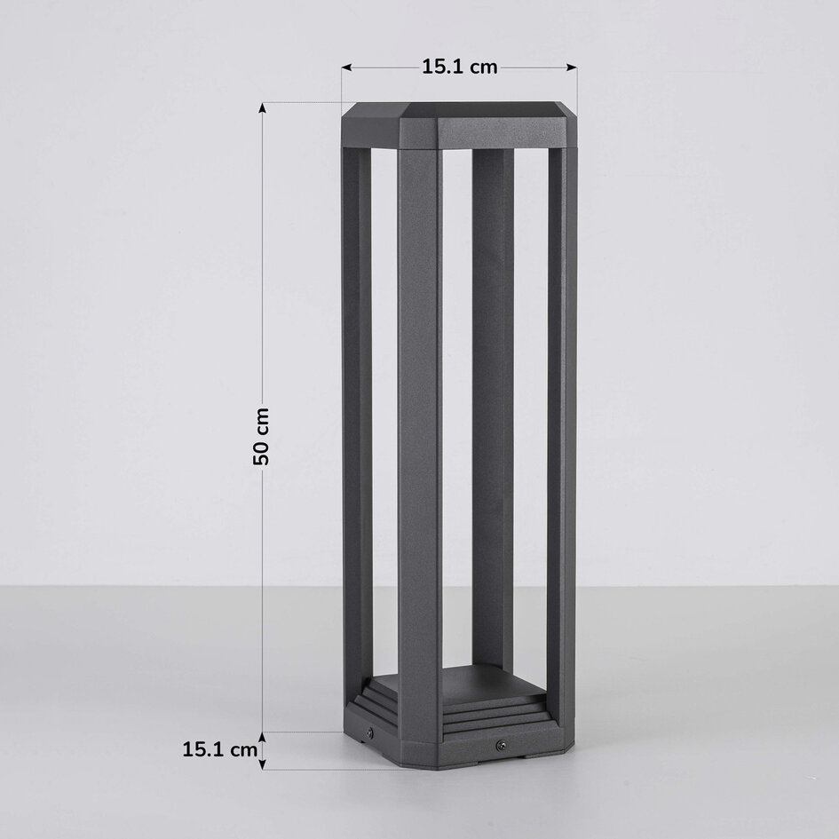 Design zewnętrzna lampa podłogowa Cobalt - Antracytowe