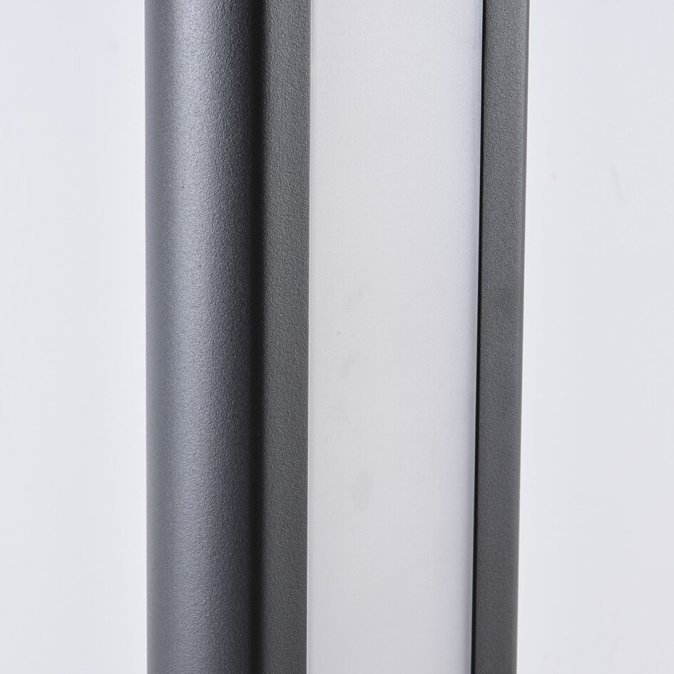 Przemysłowa zewnętrzna lampa podłogowa Stein - Antracytowe