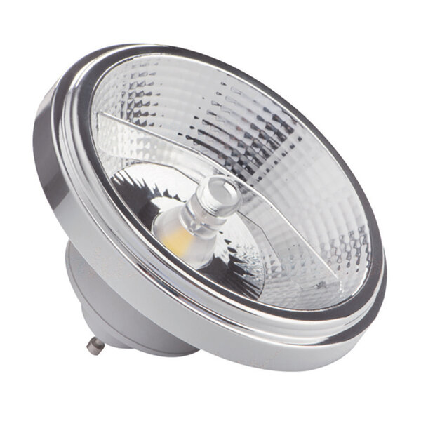 Żarówka LED Dim-to-warm AR111, GU10, 12 W, 3000–2000 K, 24° (obudowa z tworzywa sztucznego)