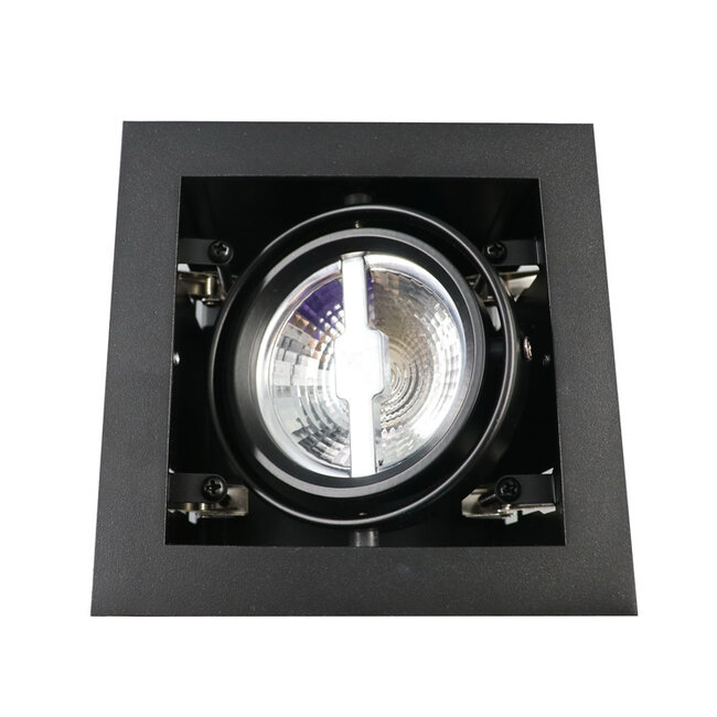 AR111 regulowany reflektor wpuszczany Carter - czarny