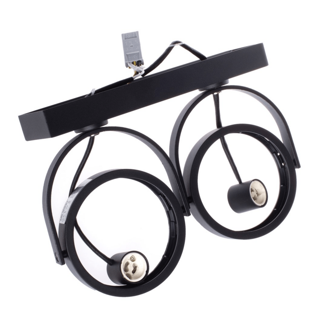 Reflektor natynkowy GU10 AR111 2 światła Scarlett - czarny