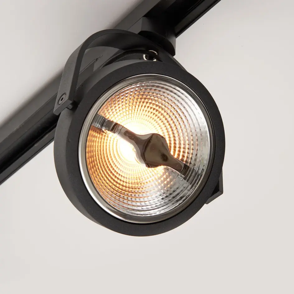 Nowoczesny 1-fazowy system szynowy 3x 1 metr z reflektorami Skaly - lampa sufitowa