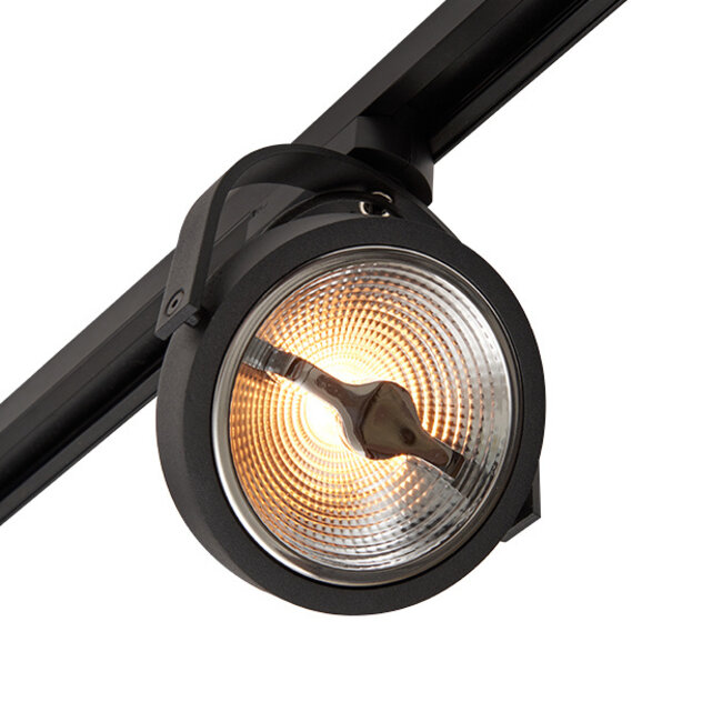 Nowoczesny 1-fazowy system szynowy 1,5 metra z reflektorami Skaly - lampa sufitowa