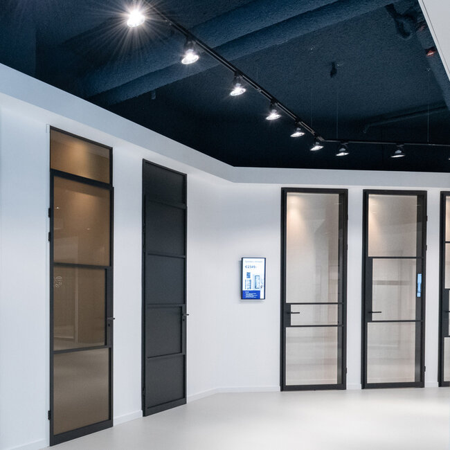 Nowoczesny 1-fazowy system szynowy 1,5 metra z reflektorami Skaly - lampa sufitowa